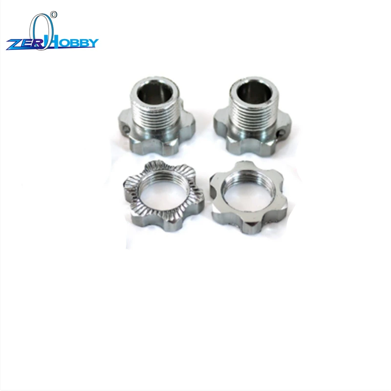 4PCS 17mm Dustproof Nuts Kit for 1/8 RC Car Hex Coupler Nut HSP94762
