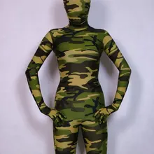 Полноразмерный, из лайкры и спандекса, зентай, костюм пустынный камуфляж зеленый Боди Размеры S/M/L/XL/XXL, A039