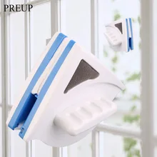 PREUP Useful Window Glass Cleaner Tool Double Side Magnetic Cleaning Brush Wiper Surface Brush Magnetic Window Cleaner