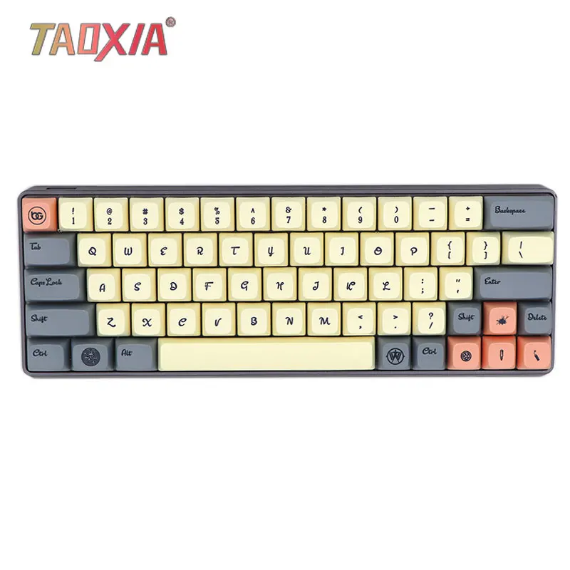  New Western World Theme XDA Thermal Sublimation Customized Machinery Keyboard Cap GH60/64/68 with P