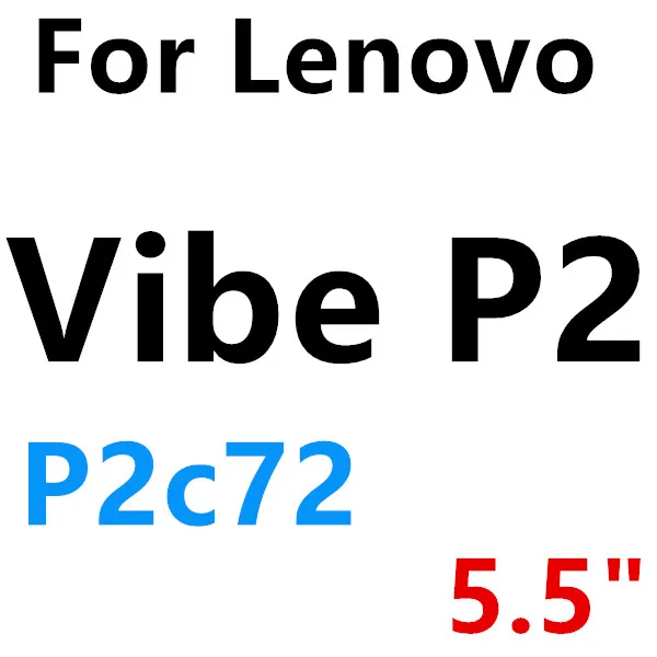 Закаленное стекло для защиты экрана для lenovo Vibe A Plus A1010 C A2020 A C2 K5 K6 power K4 Note Plus P2 P1 A7700 GLAS Sklo Cover - Цвет: Vibe P2