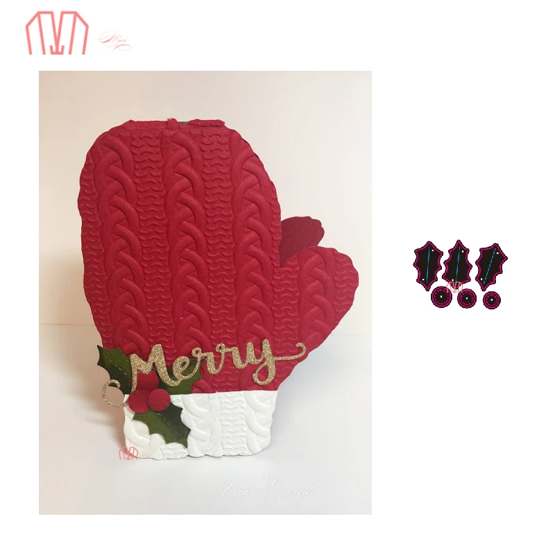 

Mai 6Pcs/set Patchwork Holly Metal Cutting Dies Stencils for DIY Scrapbooking photo album Decorative Embossing DIY Paper Cards