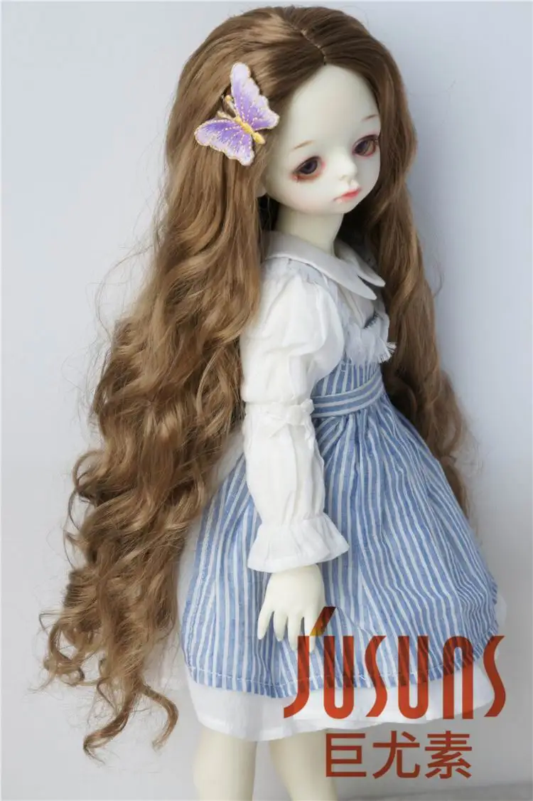 

JD435 1/4 1/3 Pretty long BJD Synthetic mohair doll wigs in size 7-8inch 8-9 inch 9-10inch and 11-12inh doll accessories