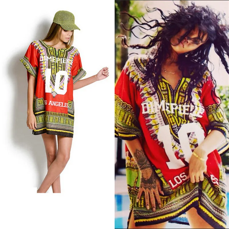 african t shirt dress