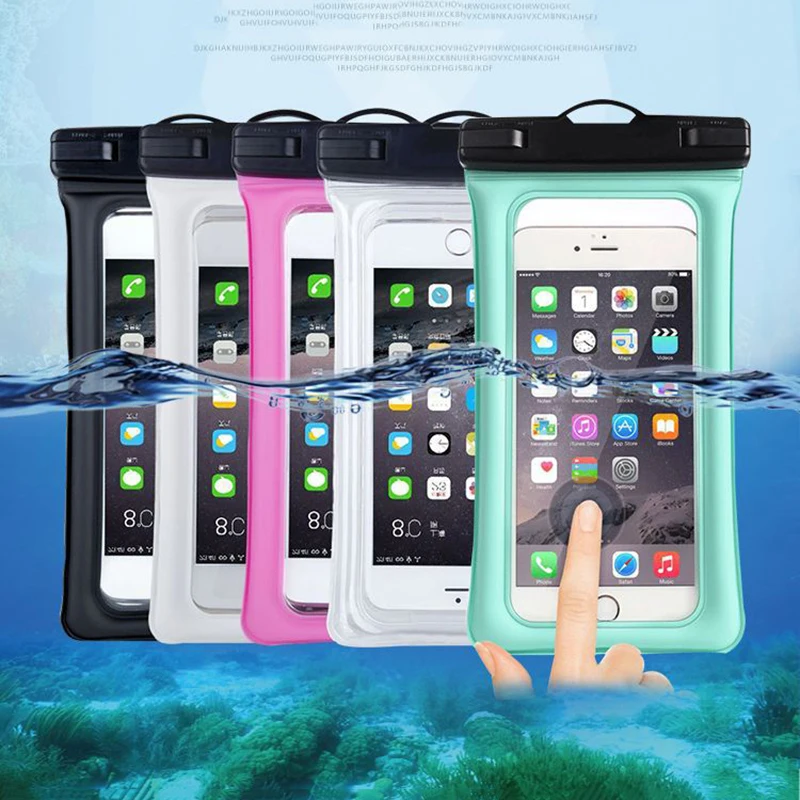 

Float Airbag Waterproof Swimming Bag For Xiaomi Redmi Note 2 3 4 4X 5 5A 6 7 Prime Pro Phone Case Universal Diving Dry Pouch