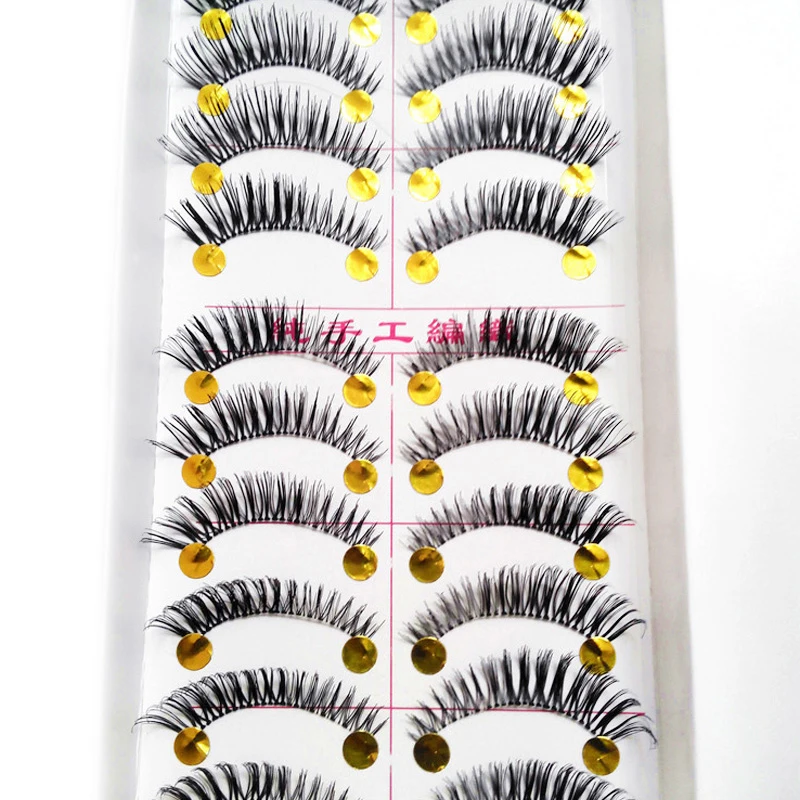 

50Pair Handmade Natural False Eyelashes Long Fake Eyelashes Fake Eyelash Extension Eye Lashes Makeup Maquiagem False Eyelash