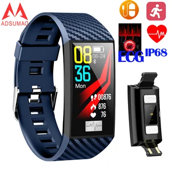 

DT58 Smart Bracelet ECG Heart Rate Blood Pressure Monitor Fitness Tracker Watch Sports Smart Wristband Multi-sports Mode Band