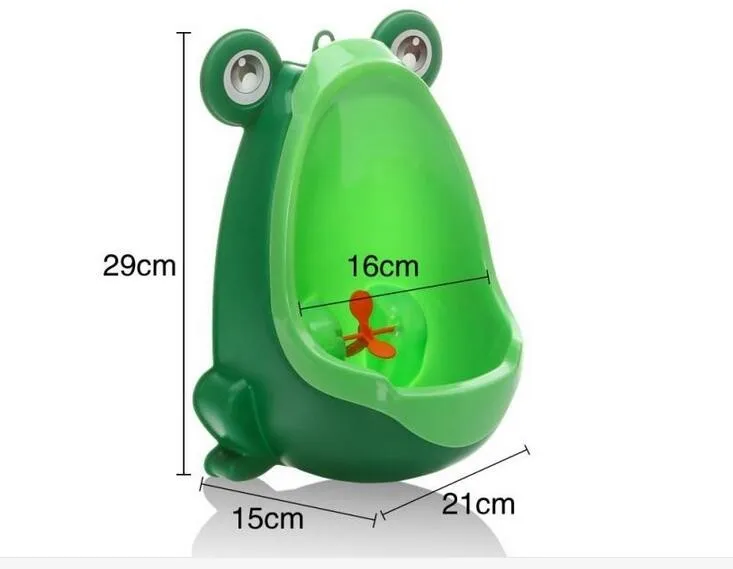 Прекрасная лягушка Портативный горшок туалет кроссовки для мальчиков настенный Пластик малышей лягушка подставка Вертикальная писсуар Обувь для мальчиков Пи тренер