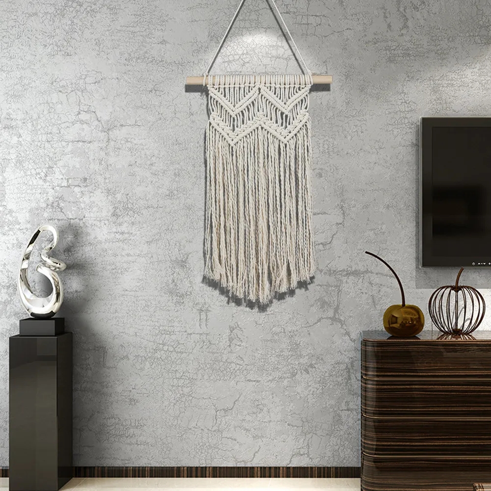 

Hand-woven tapestry Bohemian Macrame Hand Woven Wall Hanging Tapestry Home Art Decoration bohemian wall hanging 78x35cm tapestry
