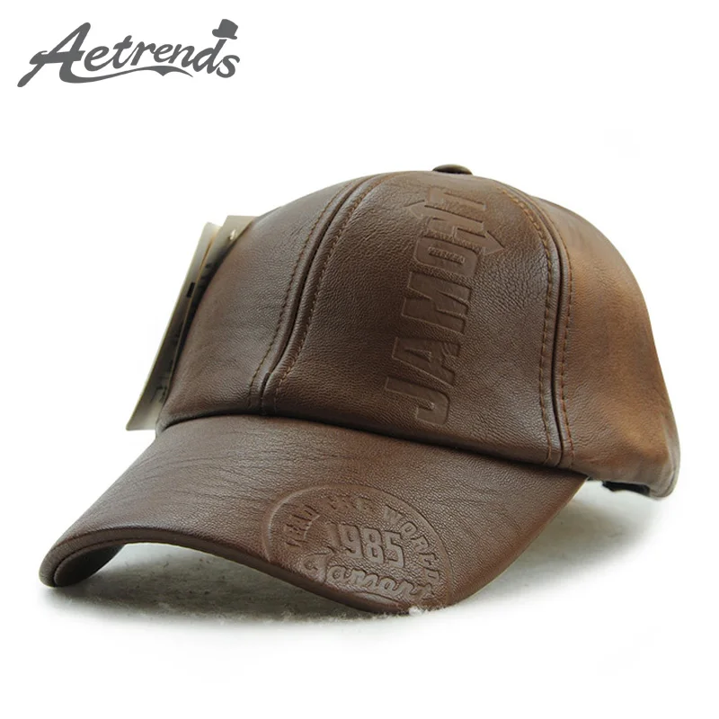 winter font leather baseball cap black wholesale faux with fur pom winter font leather baseball cap black wholesale faux with fur pom