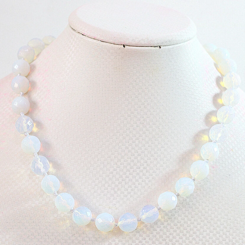 

ddh003808 Popular 10mm Round Faceted Sri Lanka Moonstone Necklace 18 '' 28% Discount