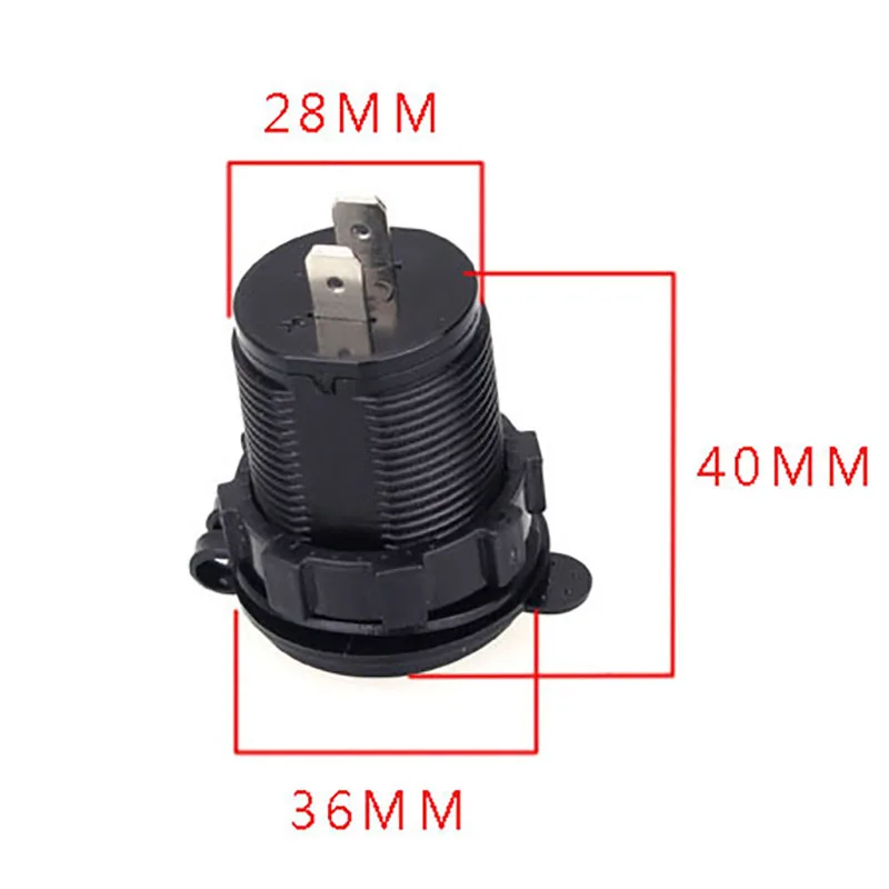 Robotsky USB Автомобильное зарядное устройство с двумя портами 5 В/2,1 а зарядное устройство для телефона с красочным кольцом для iPhone samsung huawei автомобильное зарядное устройство