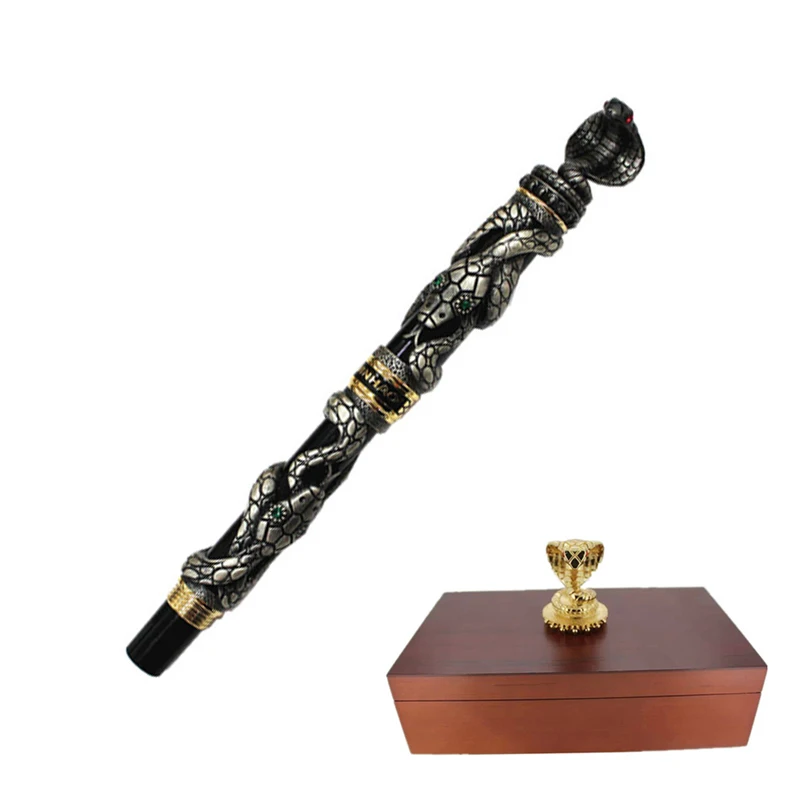 

High-end Unique Snake Rollerball Pen Creative Gift Black Ink Refill 0.7mm Business Office Gift Pens with A Luxury Gift Box