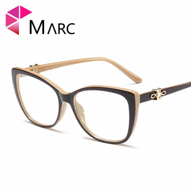Марка Дизайнер Кошачий глаз женские винтажные леопардовые очки прозрачные классические ретро синие очки 92173 - Цвет оправы: C7