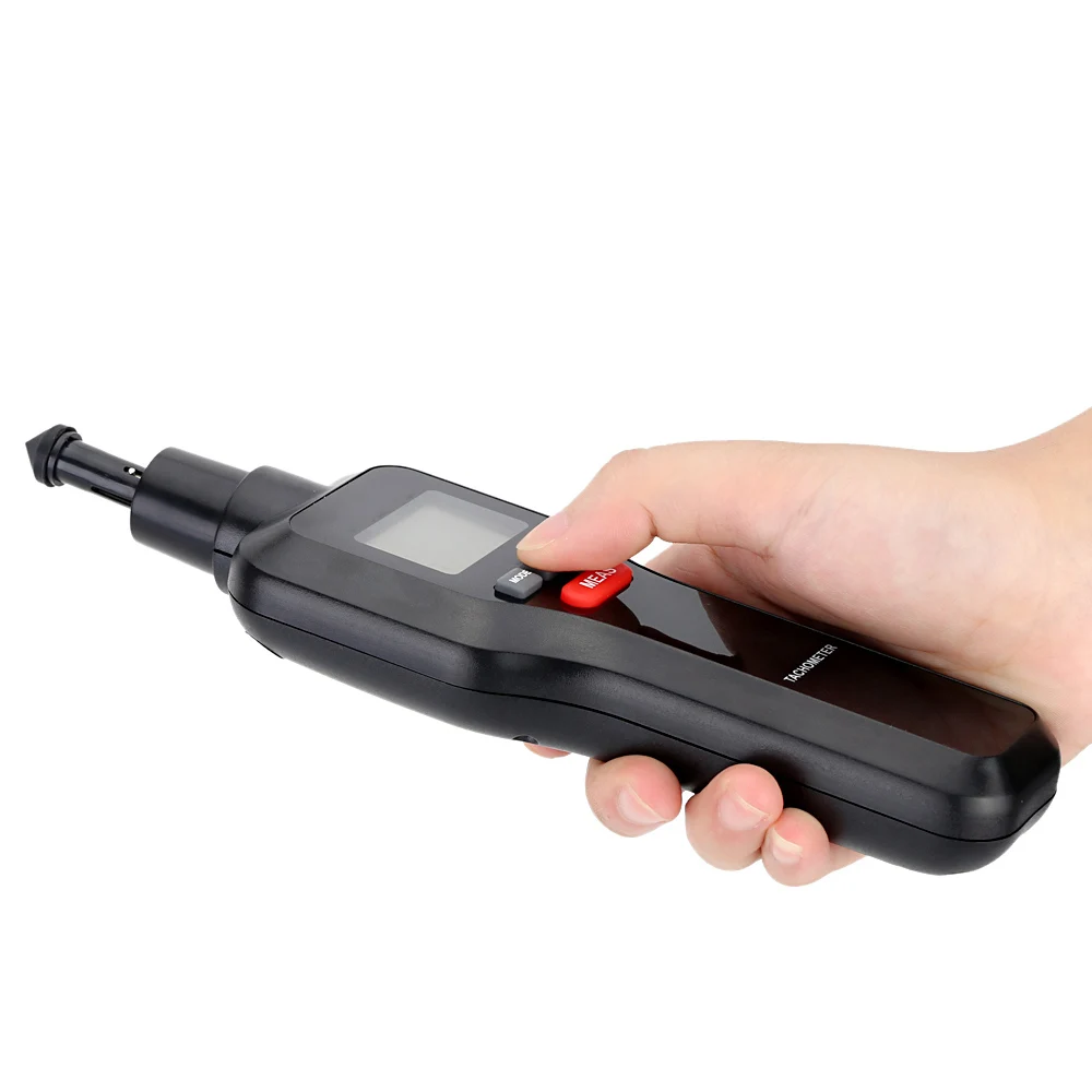 2 in 1 Digital Laser Tachometer Tach RPM Tester Motor Rotate Speed Meter Electrical Machine with