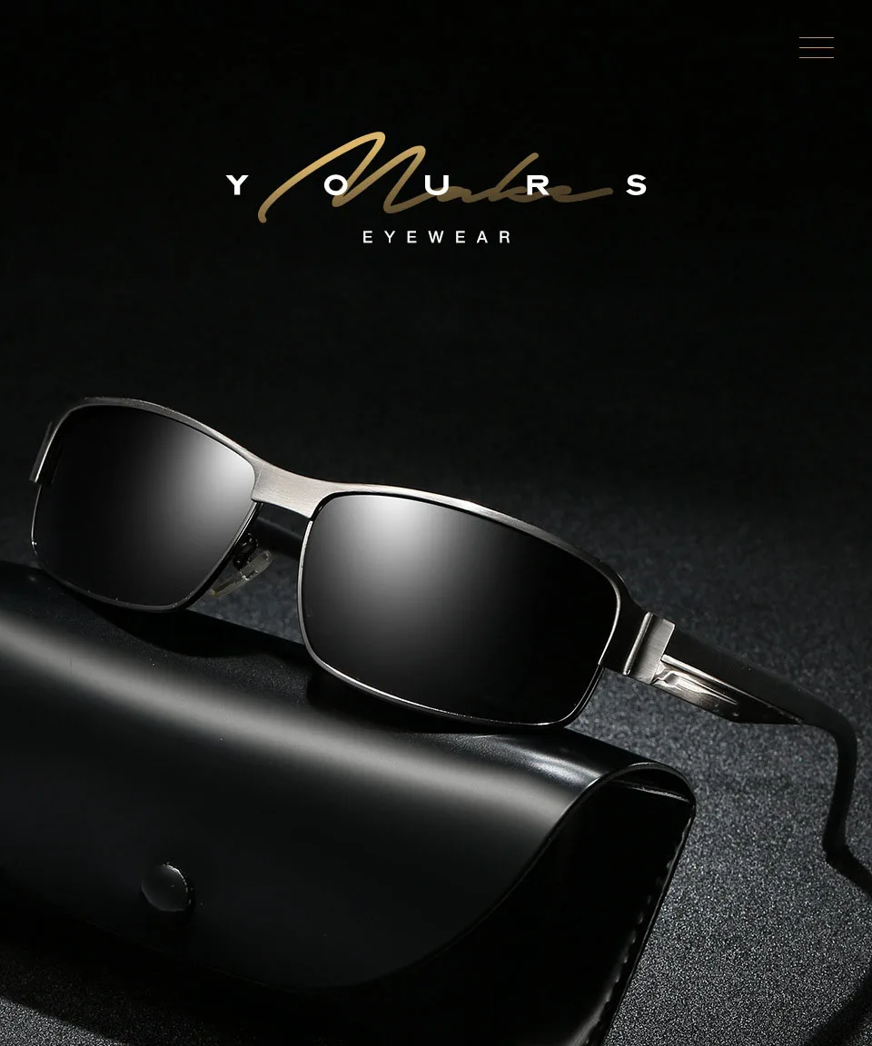Алюминиевые солнцезащитные очки Для мужчин поляризованный Mercedes Брендовая Дизайнерская обувь солнцезащитные очки Óculos де sol masculino