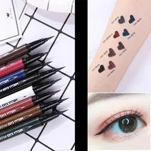 Xixi красочная подводка для глаз, карандаш для макияжа, водостойкая, долговечная, жидкая подводка для глаз, черный, коричневый, синий цвет, красивая подводка для глаз, ручка AC042