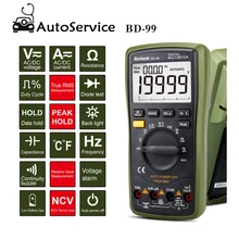 Digital Multimeter 20000 Counts Auto Range DC AC Resistance Capacitance Peak Hold True RMS NCV Diode Tester Mini Tester BD-99 