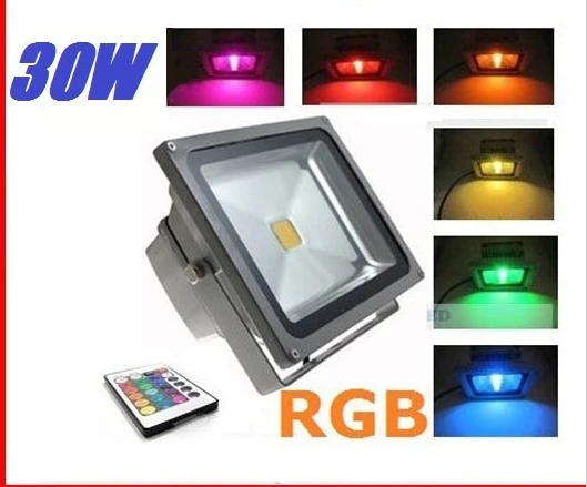 Уличный светодиодный прожексветильник RGB 10 Вт 20 30 50 водонепроницаемый