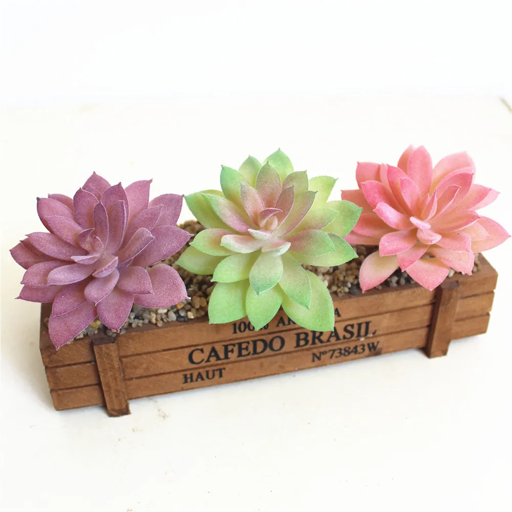 

Green Pink Purple Lotus Flower Head Artificial Succulent Plants Christmas Wedding Party Home Garden Decoration Fake Plants