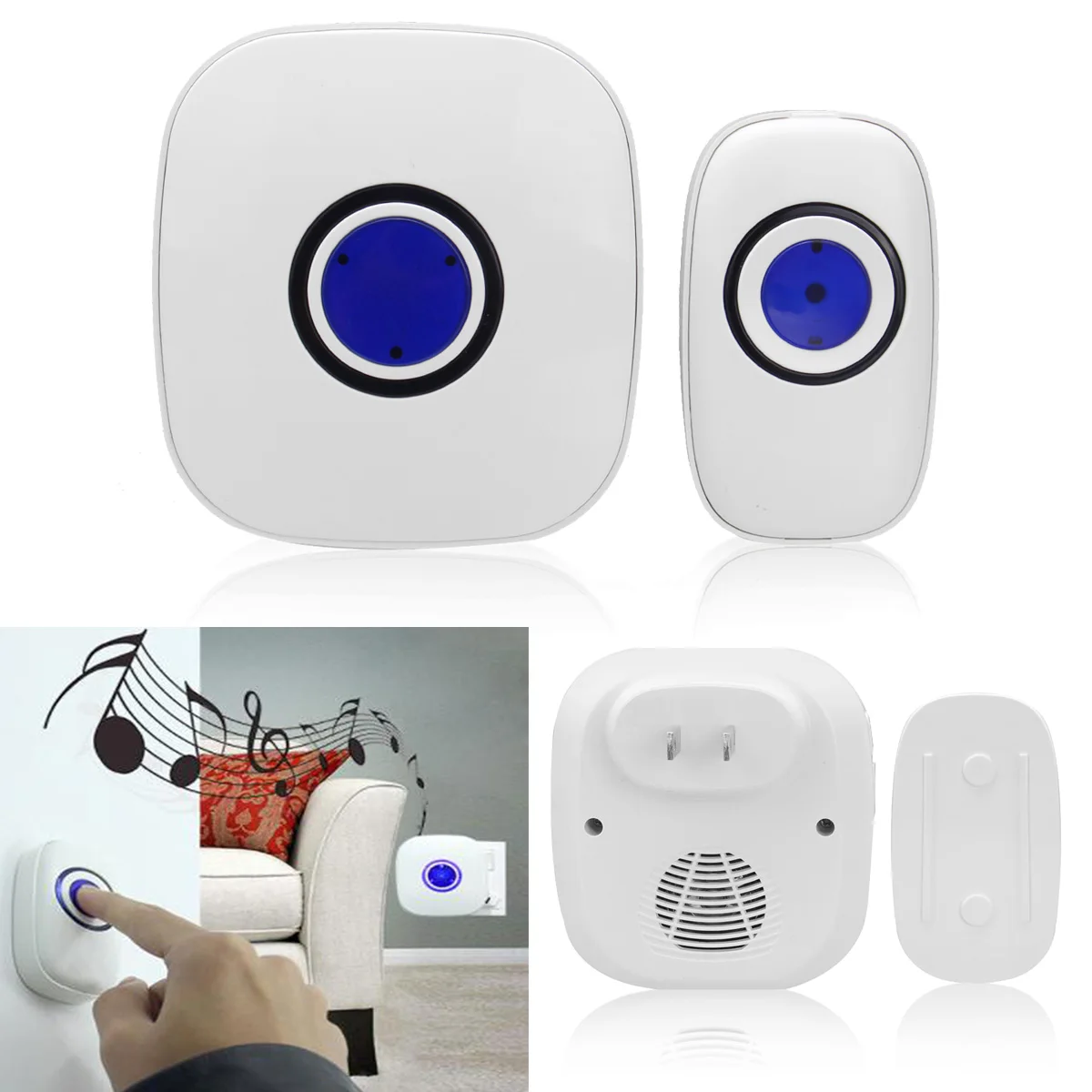 Buy 38 Tunes Waterproof Doorbell Wireless Door Bell