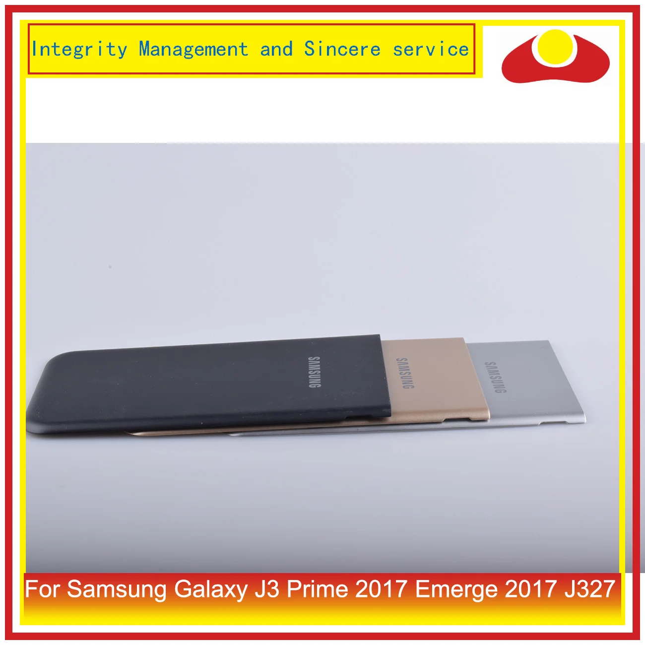 Для Samsung Galaxy J3 Prime Emerge 2nd j327W J327V J327T корпус батарея Дверь задняя Задняя стеклянная крышка корпус