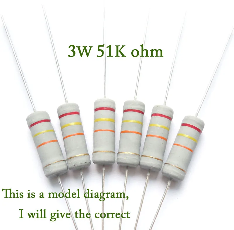 SCH843GH31OL 3w 51k 51000 ohm 100 Original New Fixed Resistor Metal