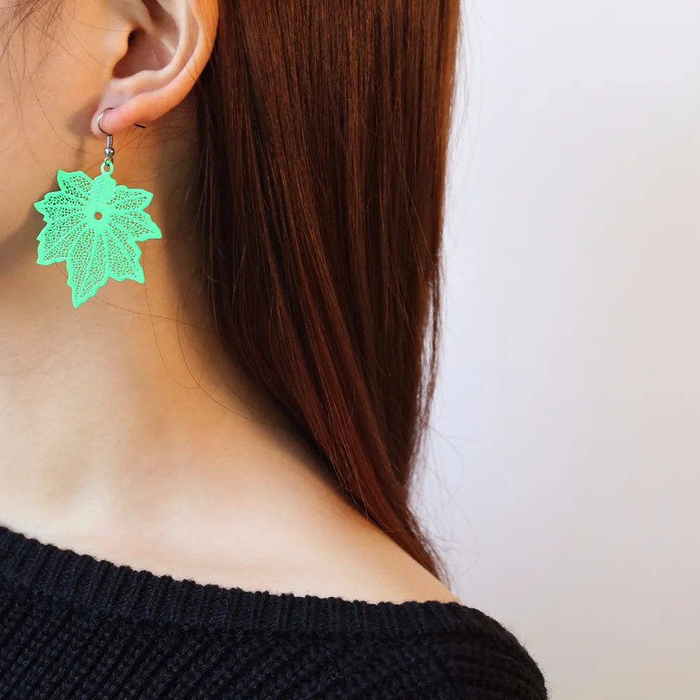 

leaf earings fashion jewelry kendra drop earrings boucle d'oreille femme pendientes cruz