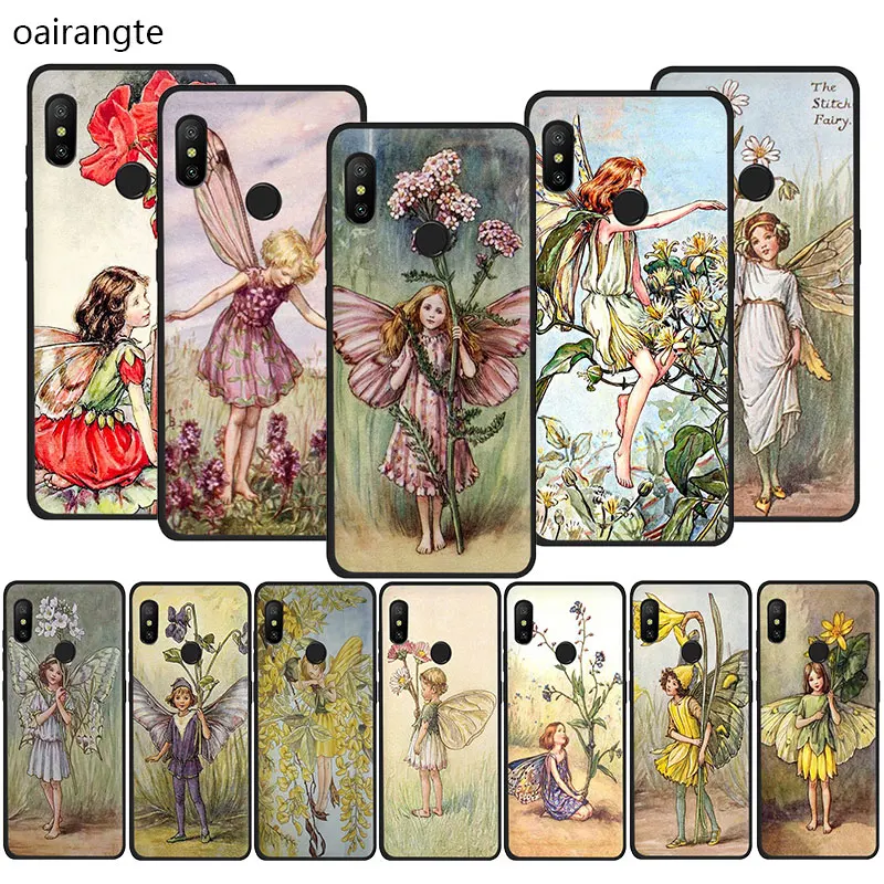

Beautiful flower fairy Soft TPU phone cover case for Redmi K20 4A 4X 5 6 5A 6A 7 Go Note 5 6 7 8 Pro