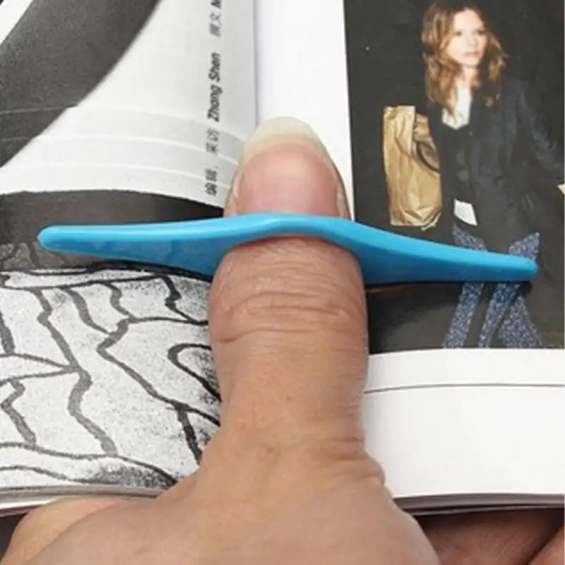 

New Design Thumb Plastic Convenient Reading Helper Book Page Holder Finger Bookmark