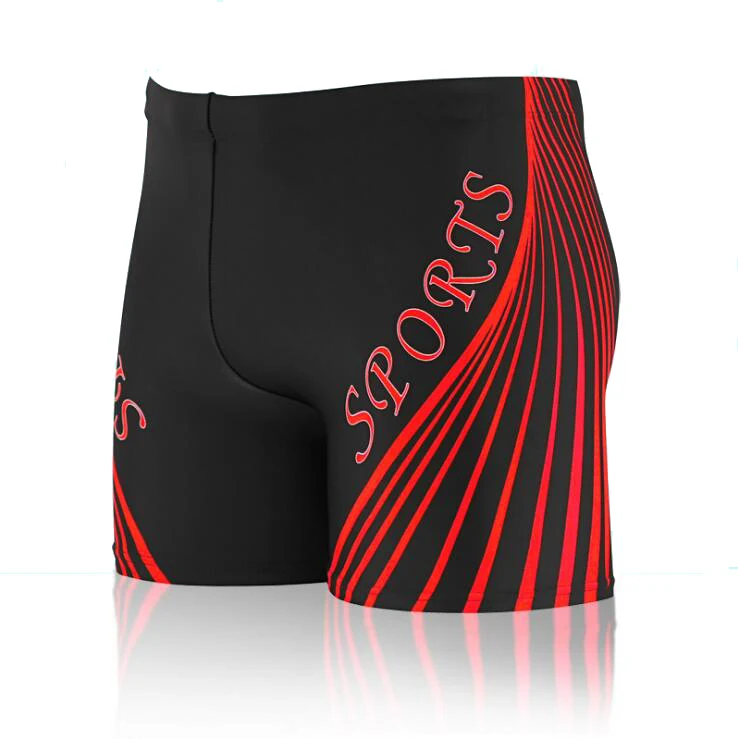 Мужские плавки для плавания, трусы с полосками, пляжные шорты для плавания, плавки для плавания, одежда для плавания, купальный костюм, maillot de bain - Цвет: Red  Stripes