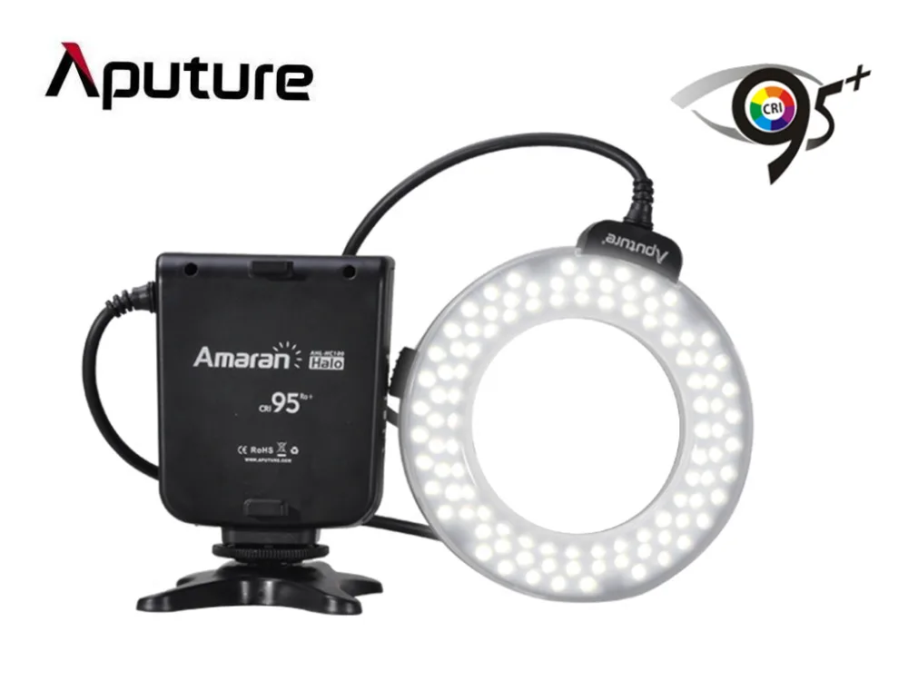 

Aputure AHL-HC100 CRI 95+ Amaran Halo LED Ring Flash Light Speedlight for Canon EOS 7D 6D 50D 5D Mark II III 700D DSLR Camera