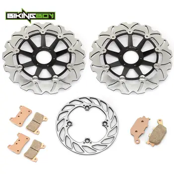 

BIKINGBOY For Honda CBR600RR 2005 2006 CBR 600 RR 05 06 RR5 RR6 Front Rear Brake Discs Rotors Disks Pads Full Set Replacement