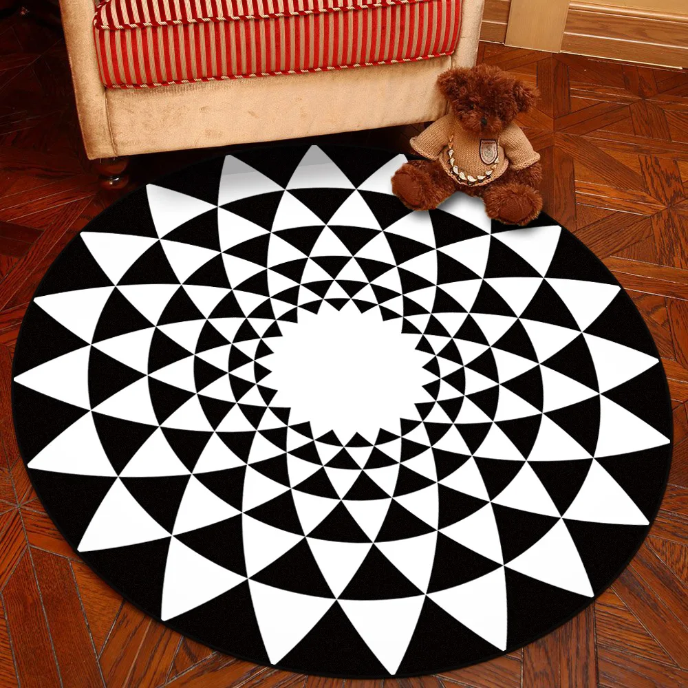 Zeegle Nordic Style Round Carpet For Living Room Coffee Table Room Bedroom Rug Soft Kids Play Mat Computer Swivel Chair Cushion Zeegle Nordic Style Round Carpet For Living Room Coffee Table Room Bedroom Rug Soft Kids Play Mat Computer Swivel Chair Cushion