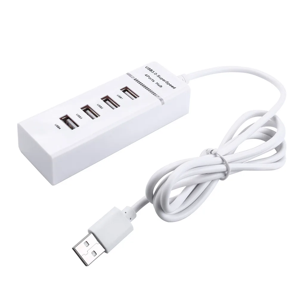 Высокоскоростной 4 порта USB 2,0 концентратор USB порт USB концентратор портативный OTG usb-хаб для Apple Macbook Air ноутбук ПК планшет черный