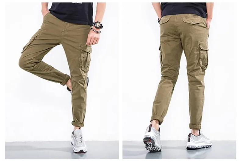Covrlge мужские брюки с манжетами Модные мужские тактические брюки Военная карго одежда чиносы хаки брюки спортивный костюм низ MKX031