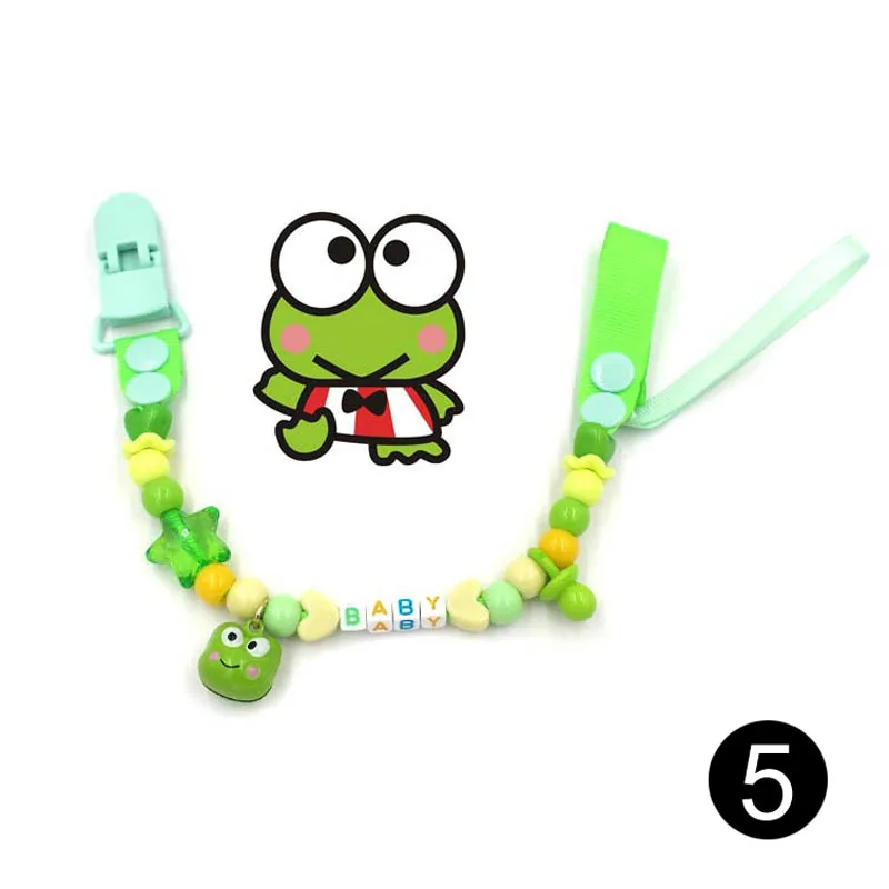 Bell Cartoon pacifier chain Baby Pacifier Clip for Nipples Cute Infant Teeth Dummy Chain for Children Baby Pacifier Clip B0650