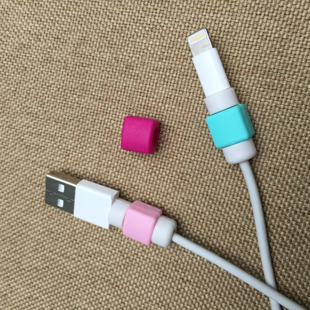 USB протектор для кабеля передачи данных обмотки инструмент рукав анти-ломающийся зарядный кабель протектор для IPhone кабель группы