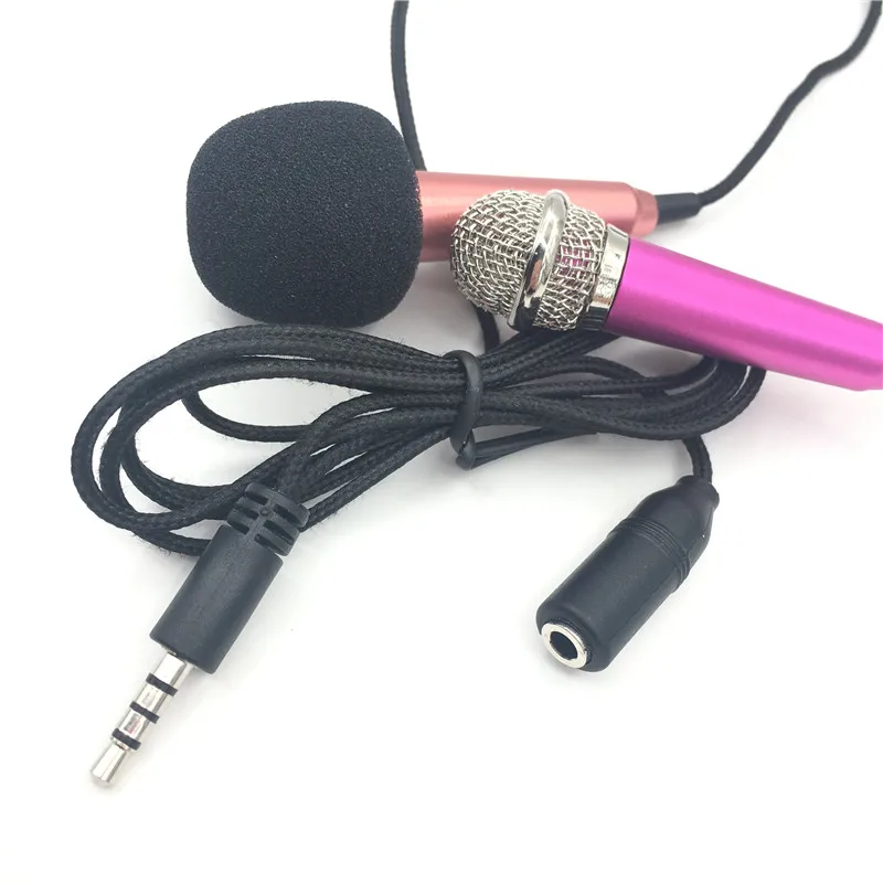 Портативный микрофон, портативный мини 3,5 мм стерео Студийный микрофон, Аудио Микрофон для смартфона, аксессуары для рабочего стола