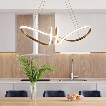 

New modern LED chandelier for living room bedroom dining room kitchen clothing store acrylic aluminum chandelier home lighting
