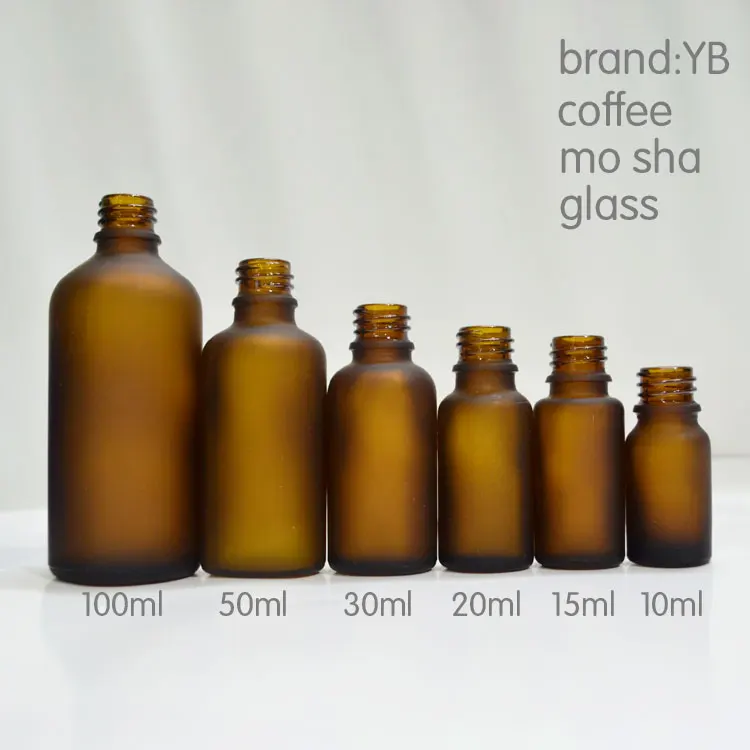 Garrafa de Vidro de Óleo r de Alta 3 de Embalagens de Vidro de Cor Atacado Geada Qualidade Vazio Fosco Depuração 50 Pcs 20 ml 6 Garrafas reutilizáveis