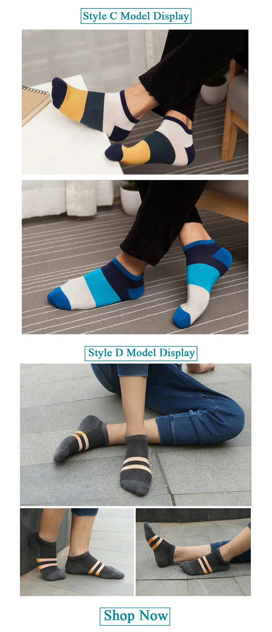 Socks Fashion Men Brand Socks Display  (4)