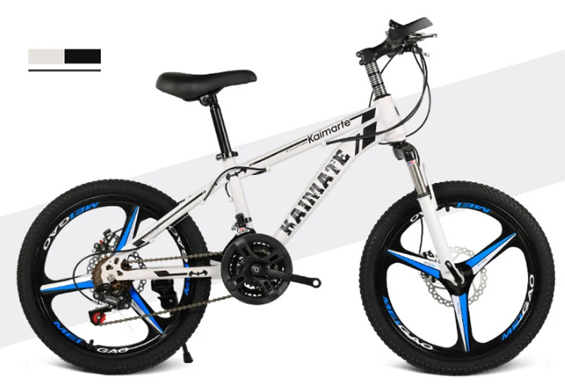 Discount 20 inch mountain bike 21 speed bicycle front and rear disc brakes bicycle straight beam riding mountain bike 19