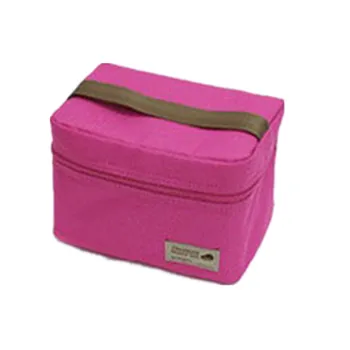 

Casual Waterproof Bento Pouch Lunch Bag Container Thermal Insulated Cooler Dining Travel Tote Picnic Bag Zipper