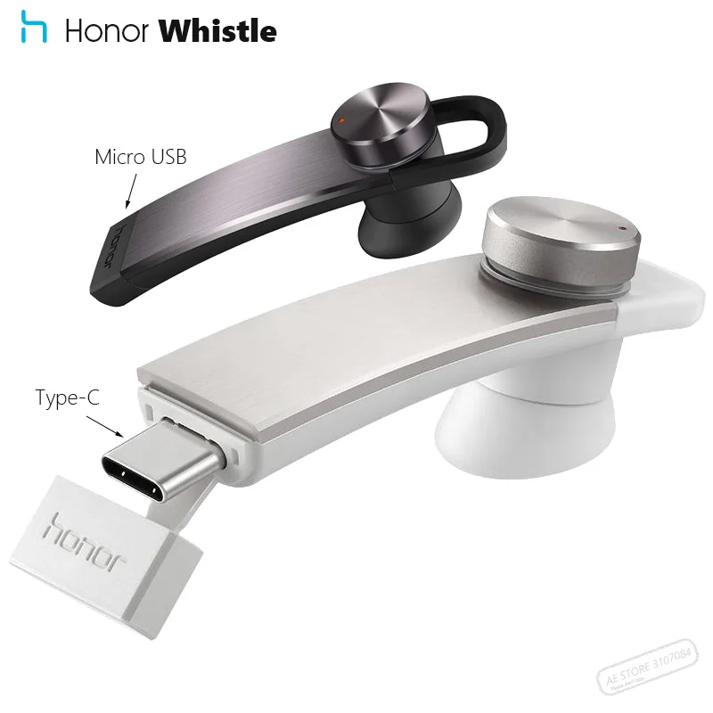 

Original Huawei AM07 Honor Small Whistle Bluetooth Headset Charge On-The-Go(Micro USB/Type-C) A2DP Stereo Audio