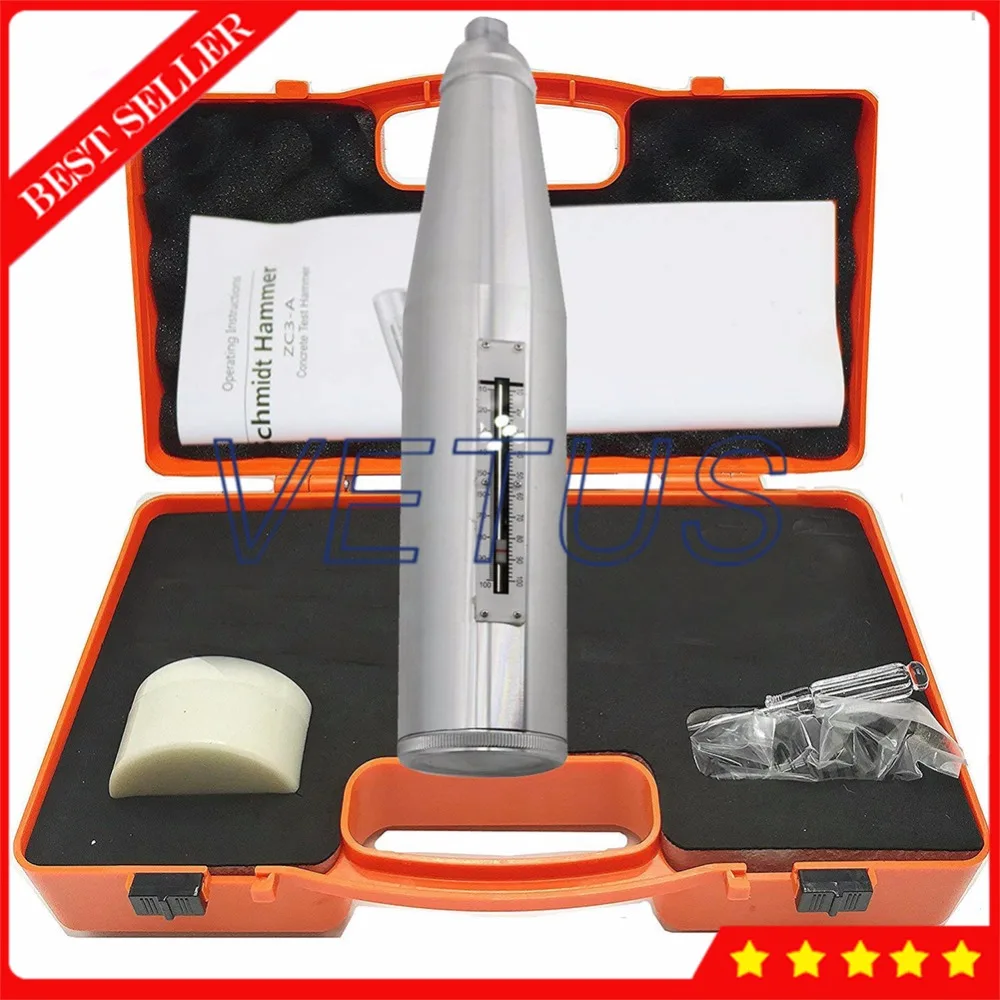 Beton-Rebound-Prüfgerät ZC3-A - Rückprallhammer Für Baustelle 10-60 MPa ±2 MPa