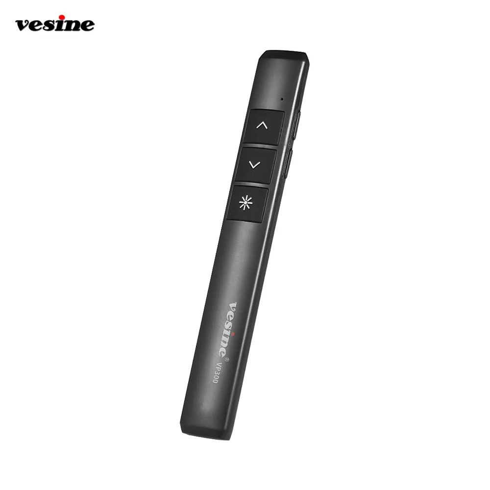 Vesine قابلة للشحن 2.4 جيجا هرتز مقدم لاسلكي PPT باور بوينت الفرس عرض مؤشر قلم USB التحكم عن بعد ل محاضرة ماك