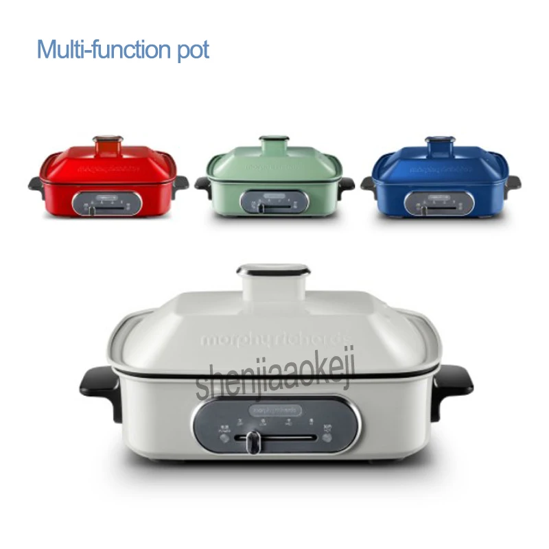 1pc Multi function pot Electric hot pot barbecue stove MR9088 Household frying pan 2.5L capacity