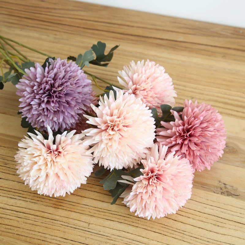 アジサイ造花安い偽の花ボールタマネギシルク人工アジサイの花花束用ホームウェディングの装飾 Artificial Dried Flowers Aliexpress