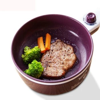 Household Small Electric Wok Non-stick Pan Frying Pan Plug In Breakfast Machine Electric Pot Omelette Egg Boiler Purple цена Household Small Electric Wok Non-stick Pan Frying Pan Plug In Breakfast Machine Electric Pot Omelette Egg Boiler Purple цены онлайн